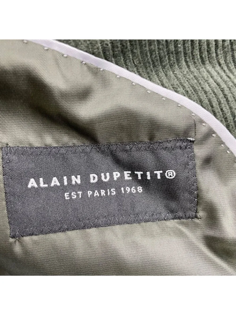 Alain Dupetit Men's Corduroy Double Breasted Suit Green • 44R US | 38x28